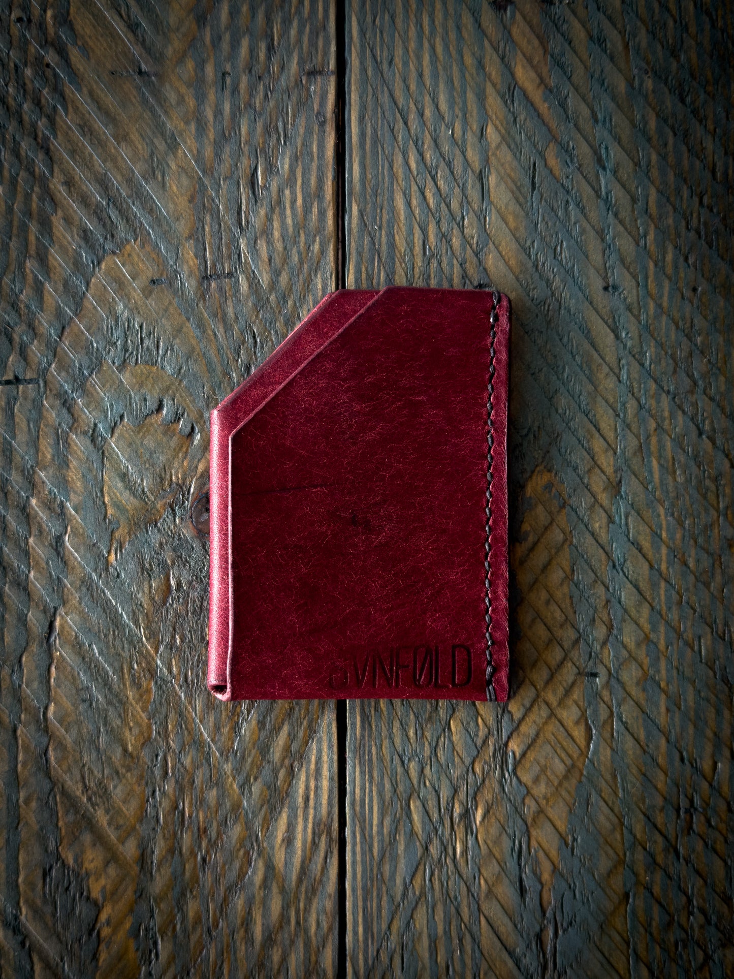 The Nomad - Ultra Minimalist Card Holder - Pueblo Bordeaux
