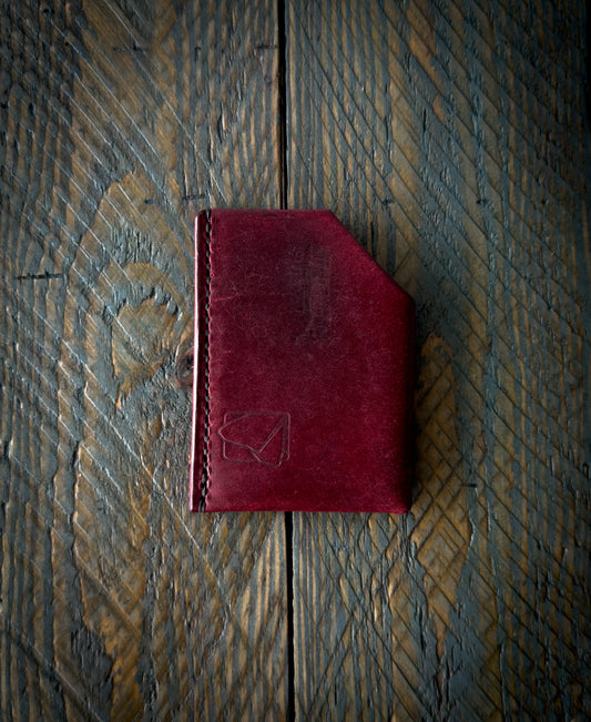 The Nomad - Ultra Minimalist Card Holder - Pueblo Bordeaux