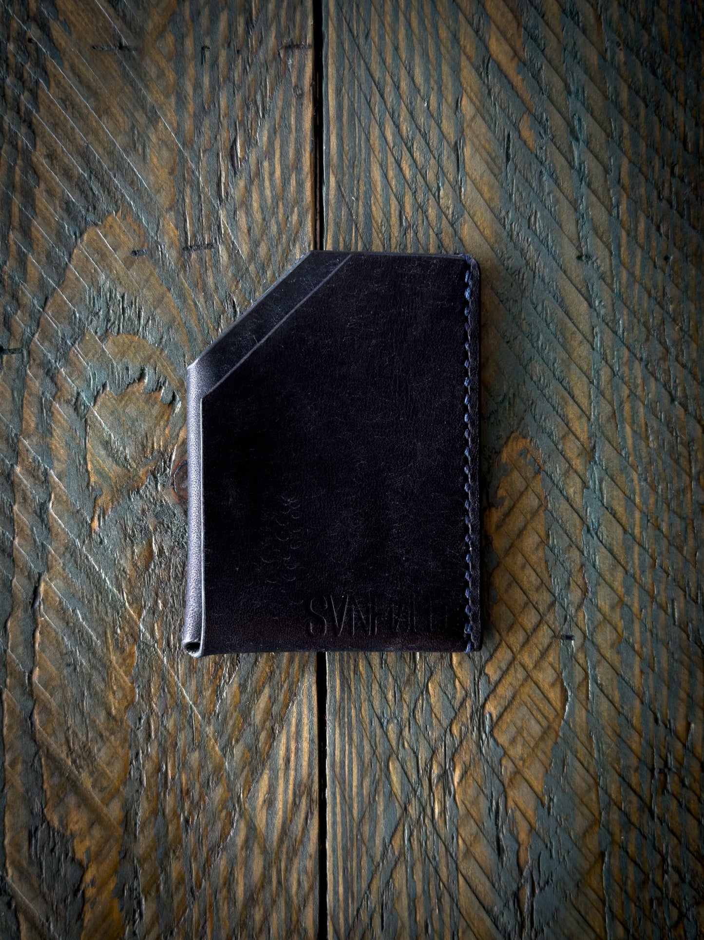 The Nomad - Ultra Minimalist Card Holder - Pueblo Navy Blue
