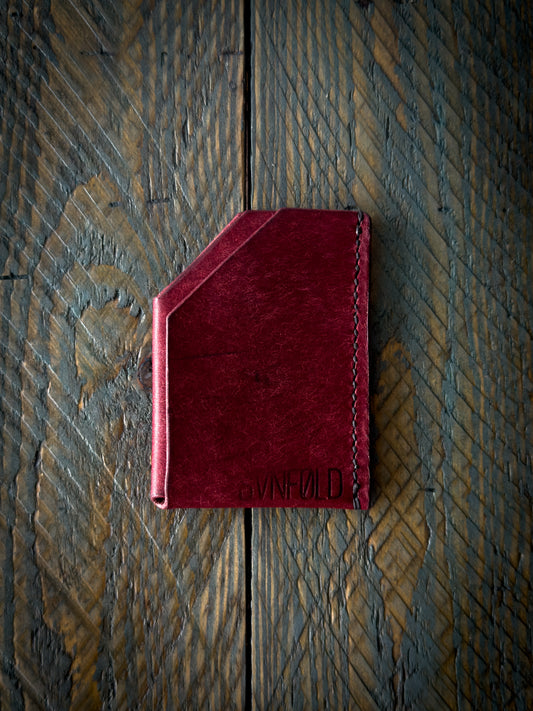 The Nomad - Ultra Minimalist Card Holder - Pueblo Bordeaux