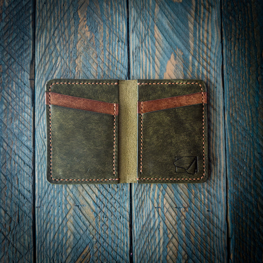 The Watchman V2 - Bifold Wallet - Pueblo Olive and Pueblo Walnut